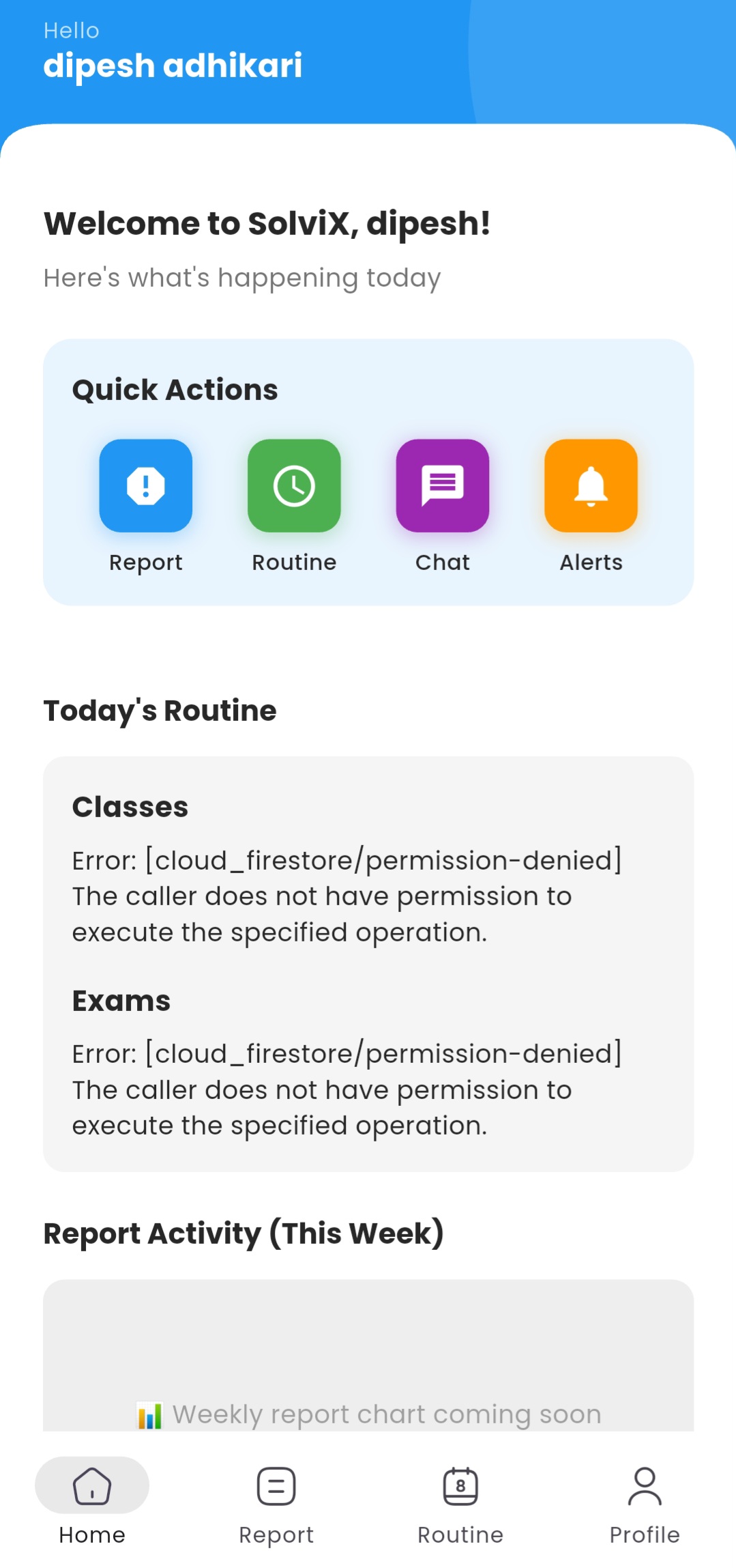 College Report App