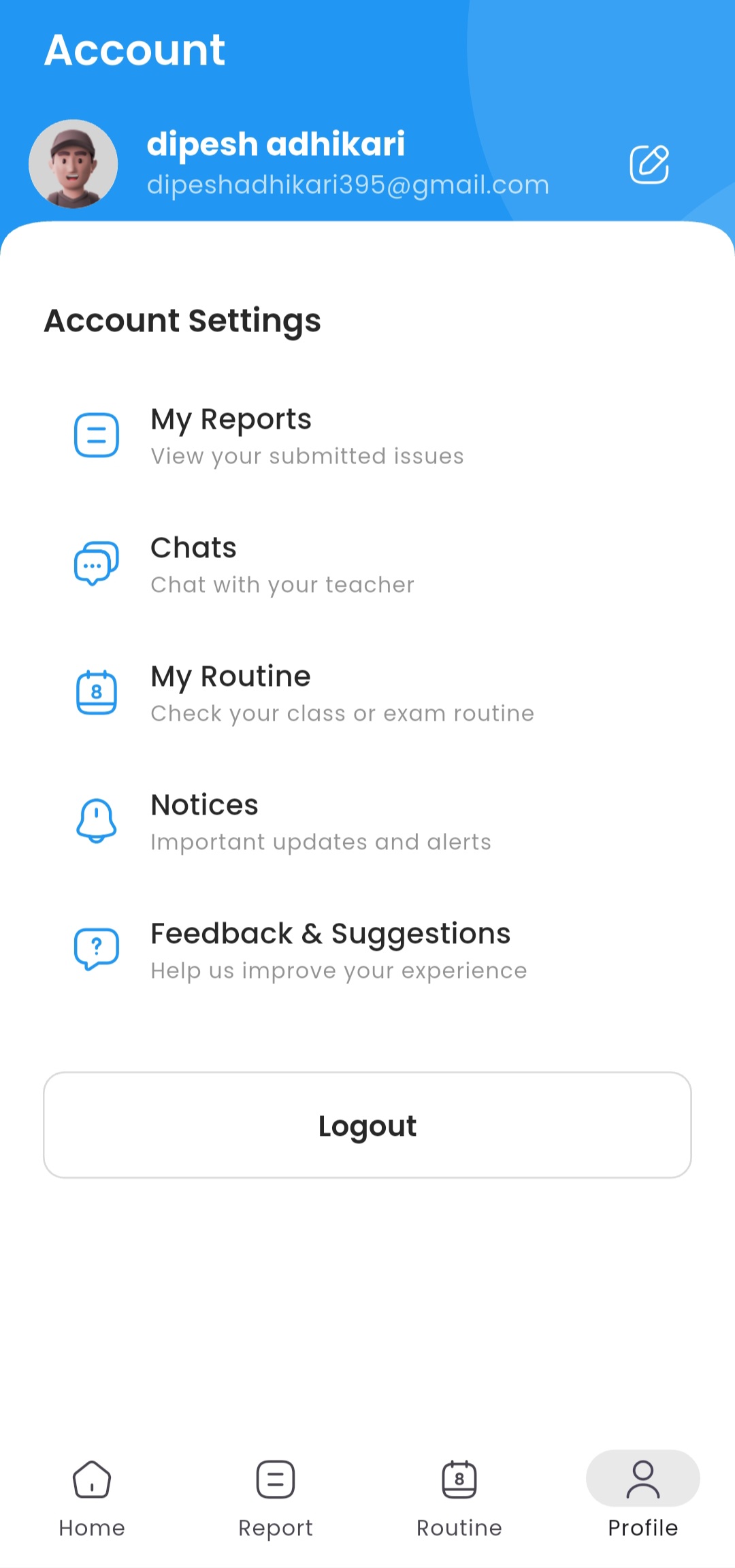 College Report Status Tracker